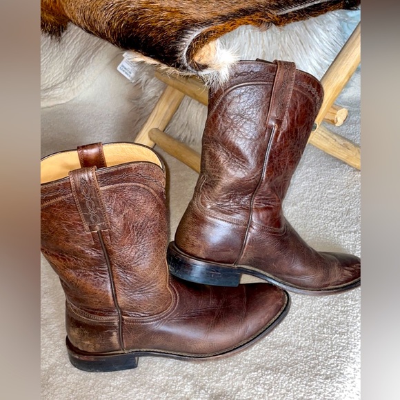 Cody James Western Cowboy Boots Roper Style - Picture 3 of 6